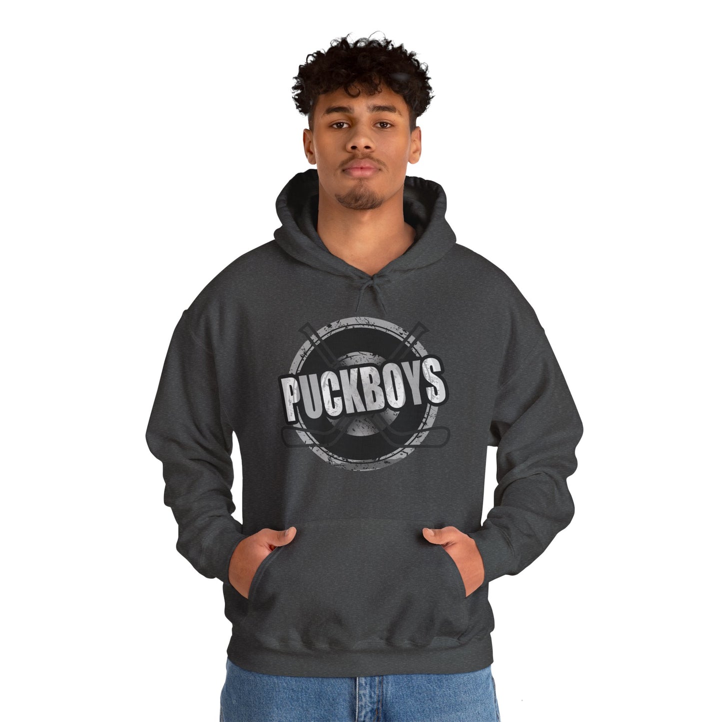 Unisex Puckboys Hooded Sweatshirt Grey