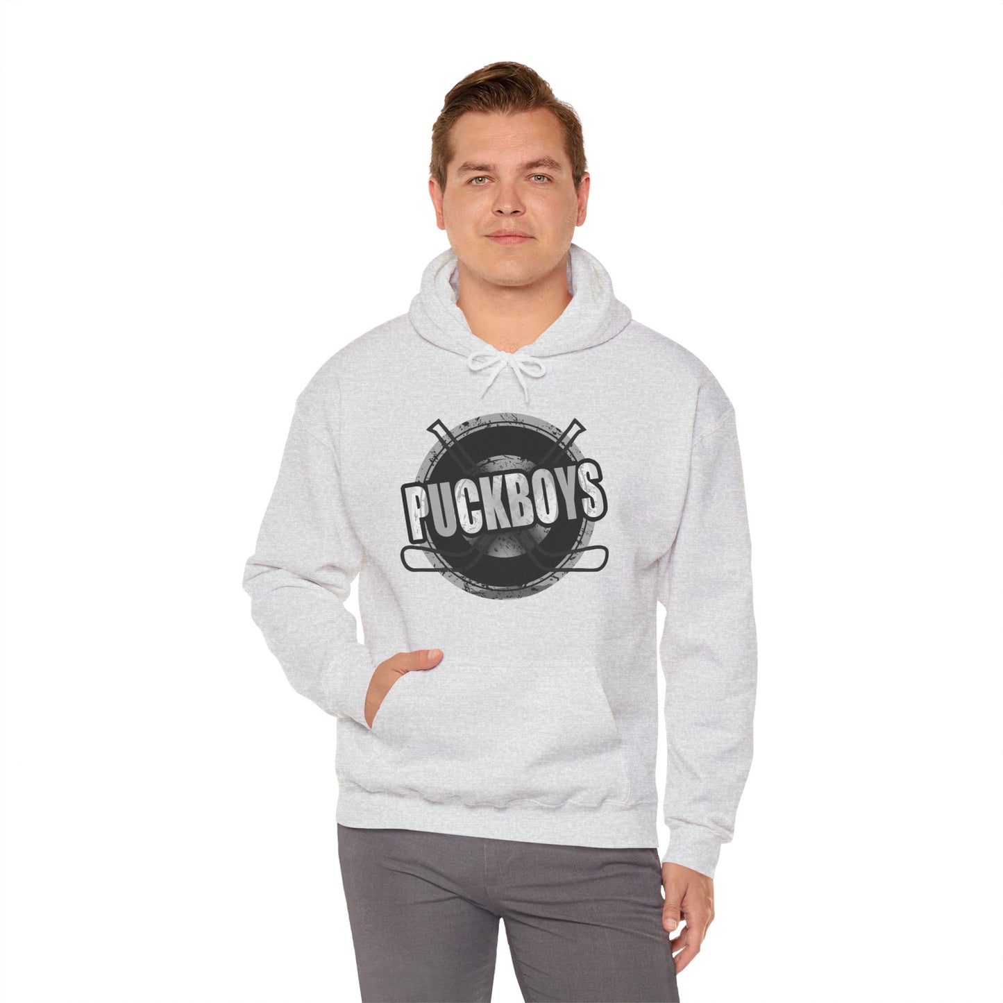 Unisex Puckboys Hooded Sweatshirt Grey