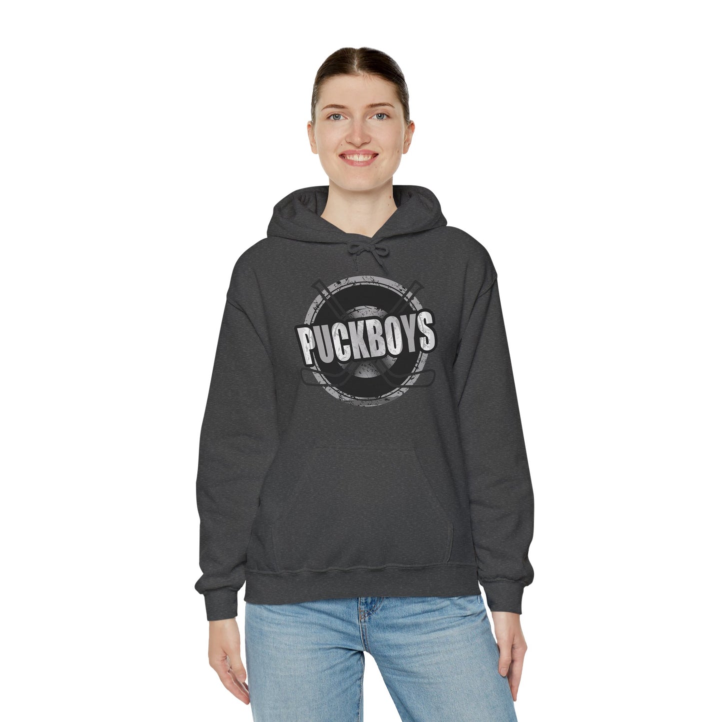 Unisex Puckboys Hooded Sweatshirt Grey