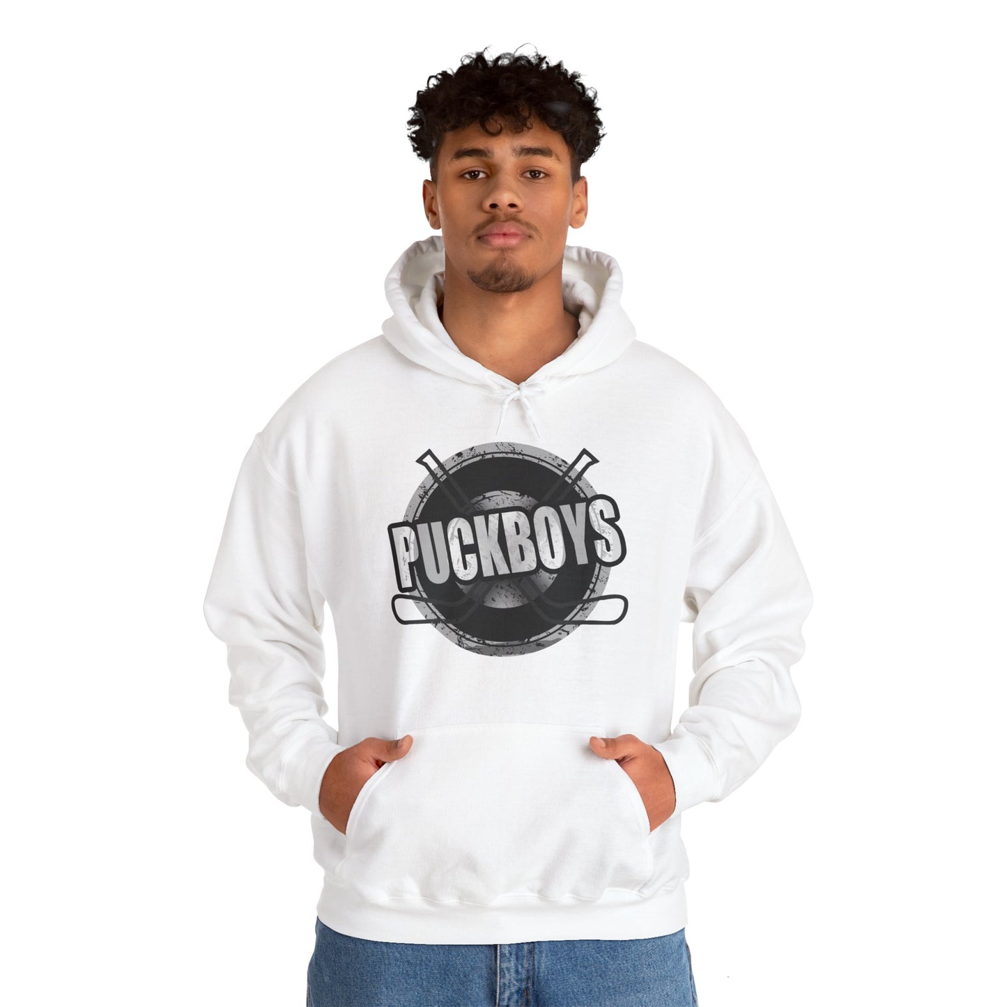 Unisex Puckboys Hooded Sweatshirt Grey
