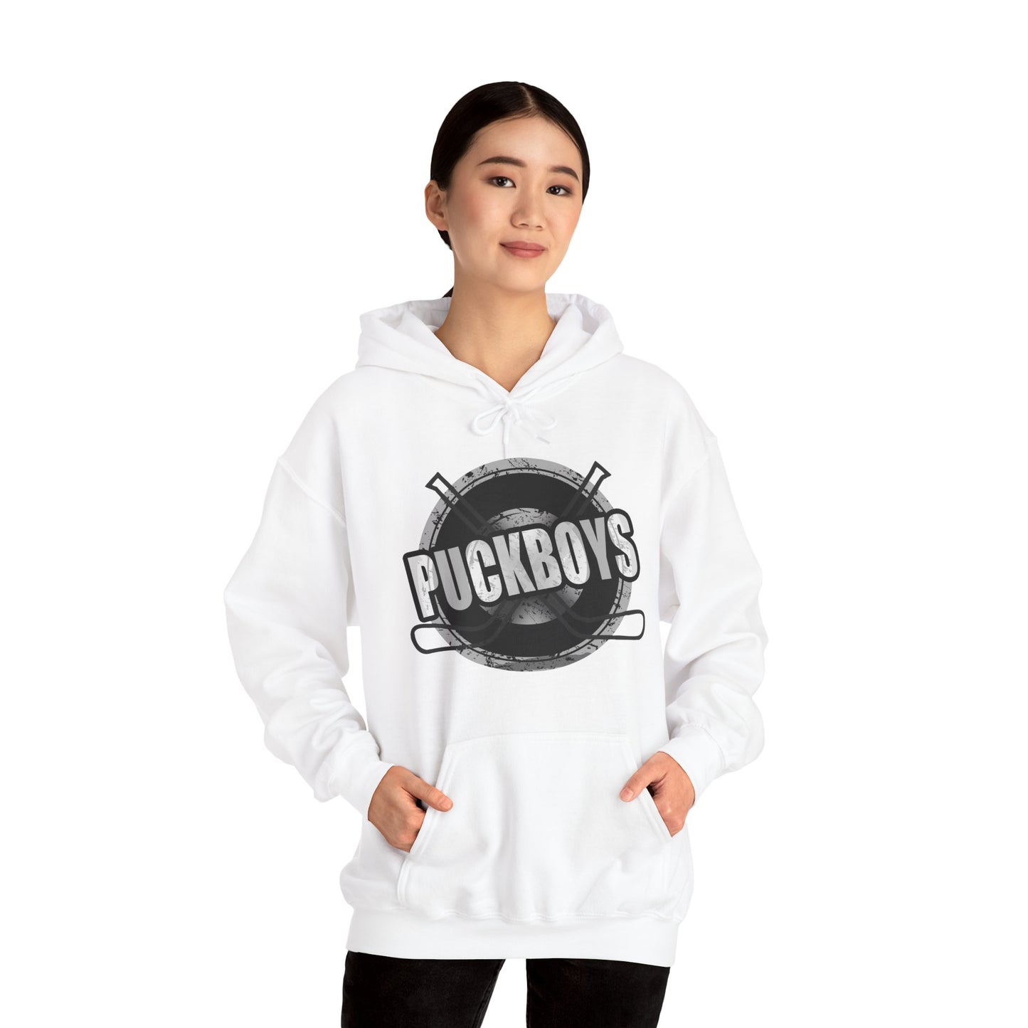 Unisex Puckboys Hooded Sweatshirt Grey