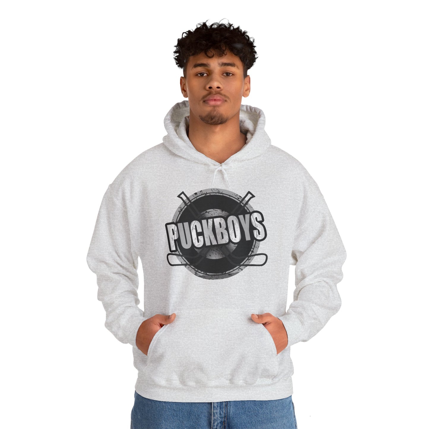 Unisex Puckboys Hooded Sweatshirt Grey
