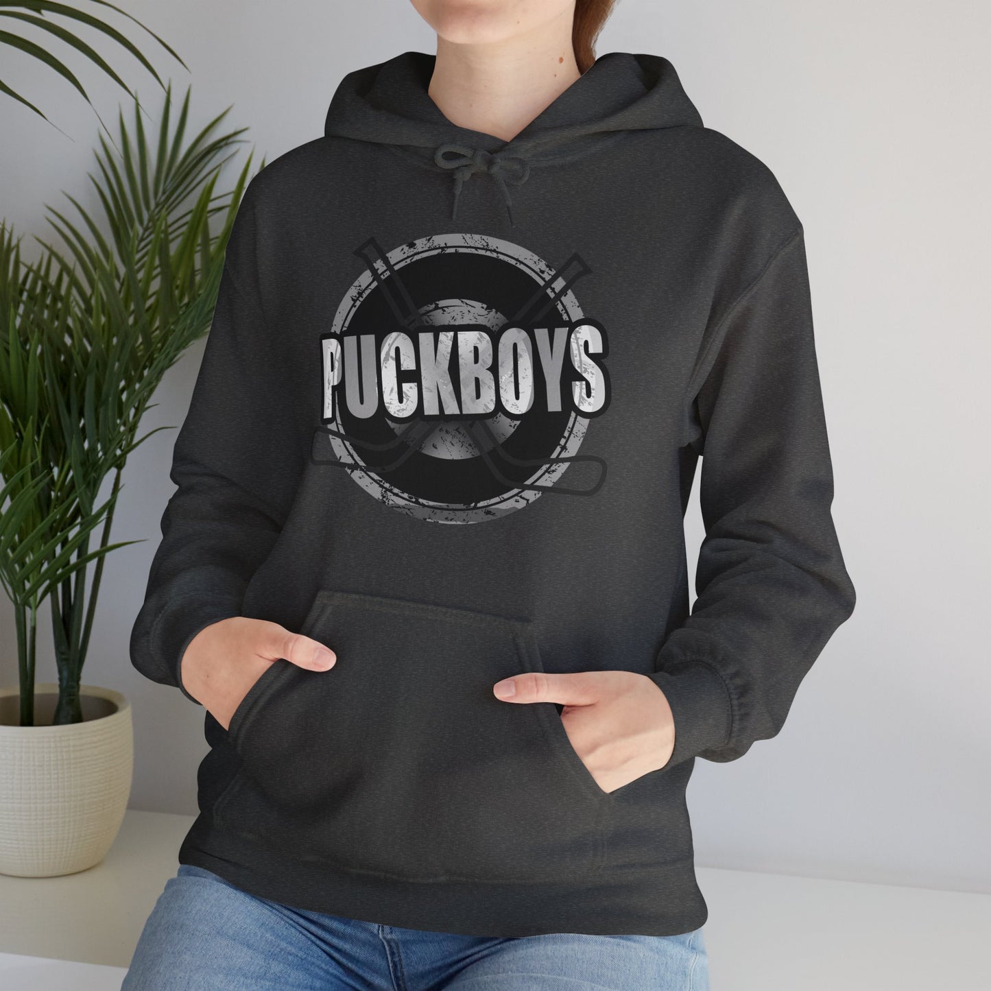 Unisex Puckboys Hooded Sweatshirt Grey