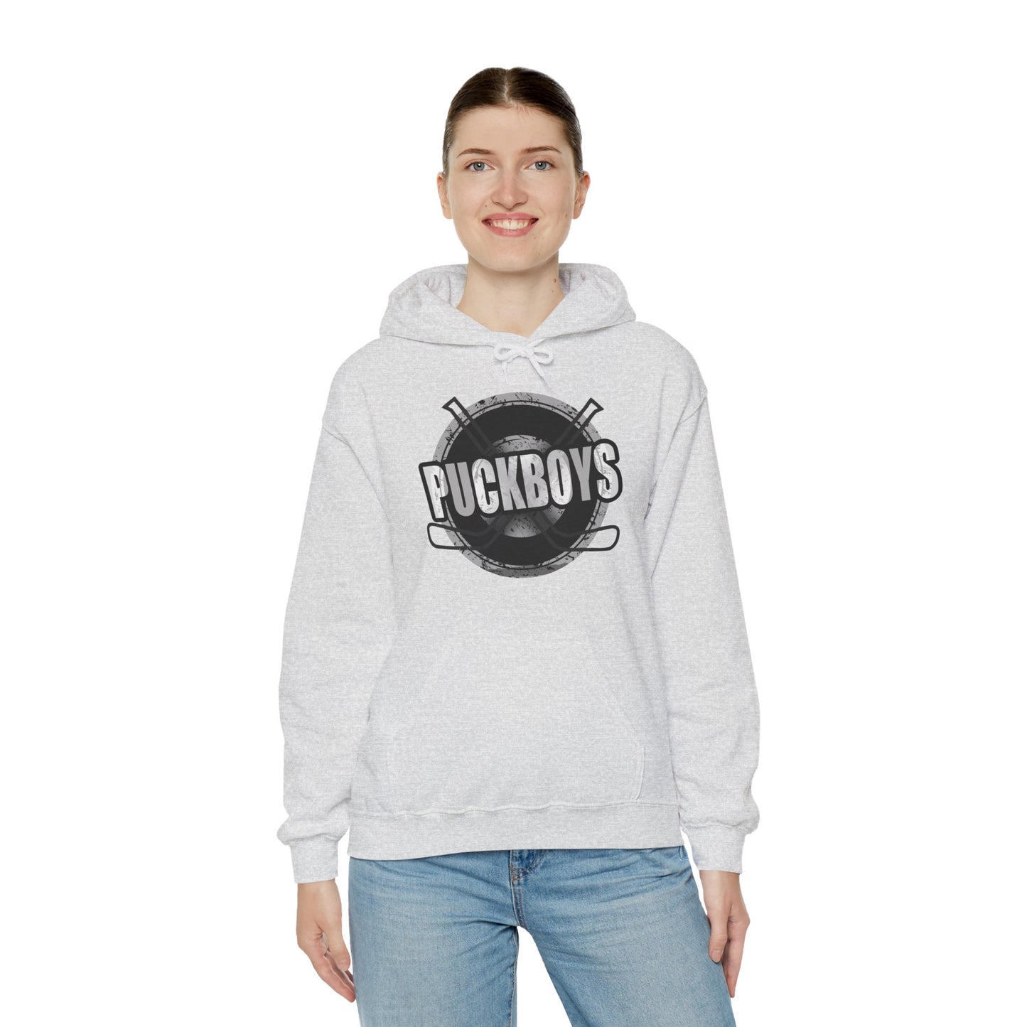 Unisex Puckboys Hooded Sweatshirt Grey
