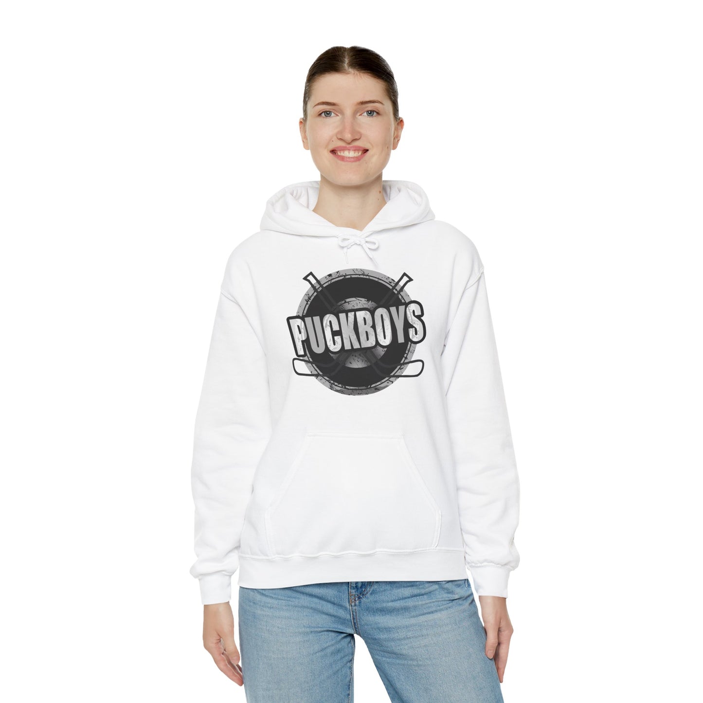 Unisex Puckboys Hooded Sweatshirt Grey
