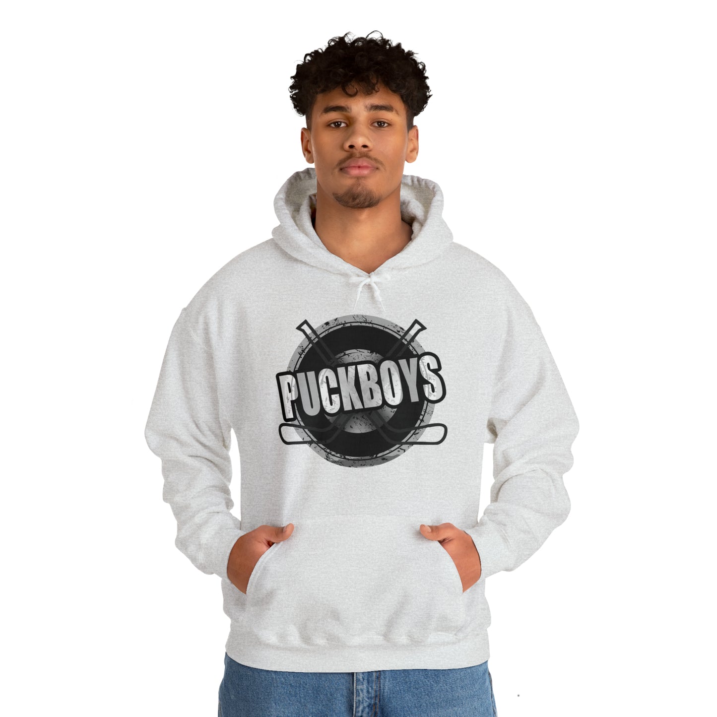 Unisex Puckboys Hooded Sweatshirt Grey