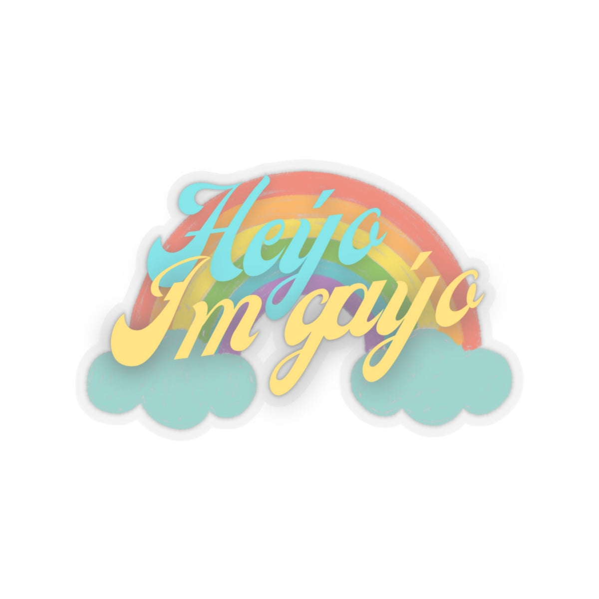 Hey'O I'm Gay'O Sticker