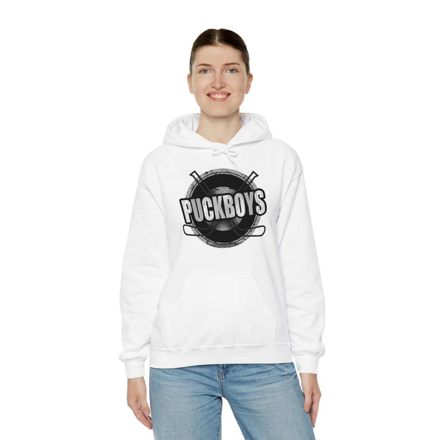 Unisex Puckboys Hooded Sweatshirt Grey