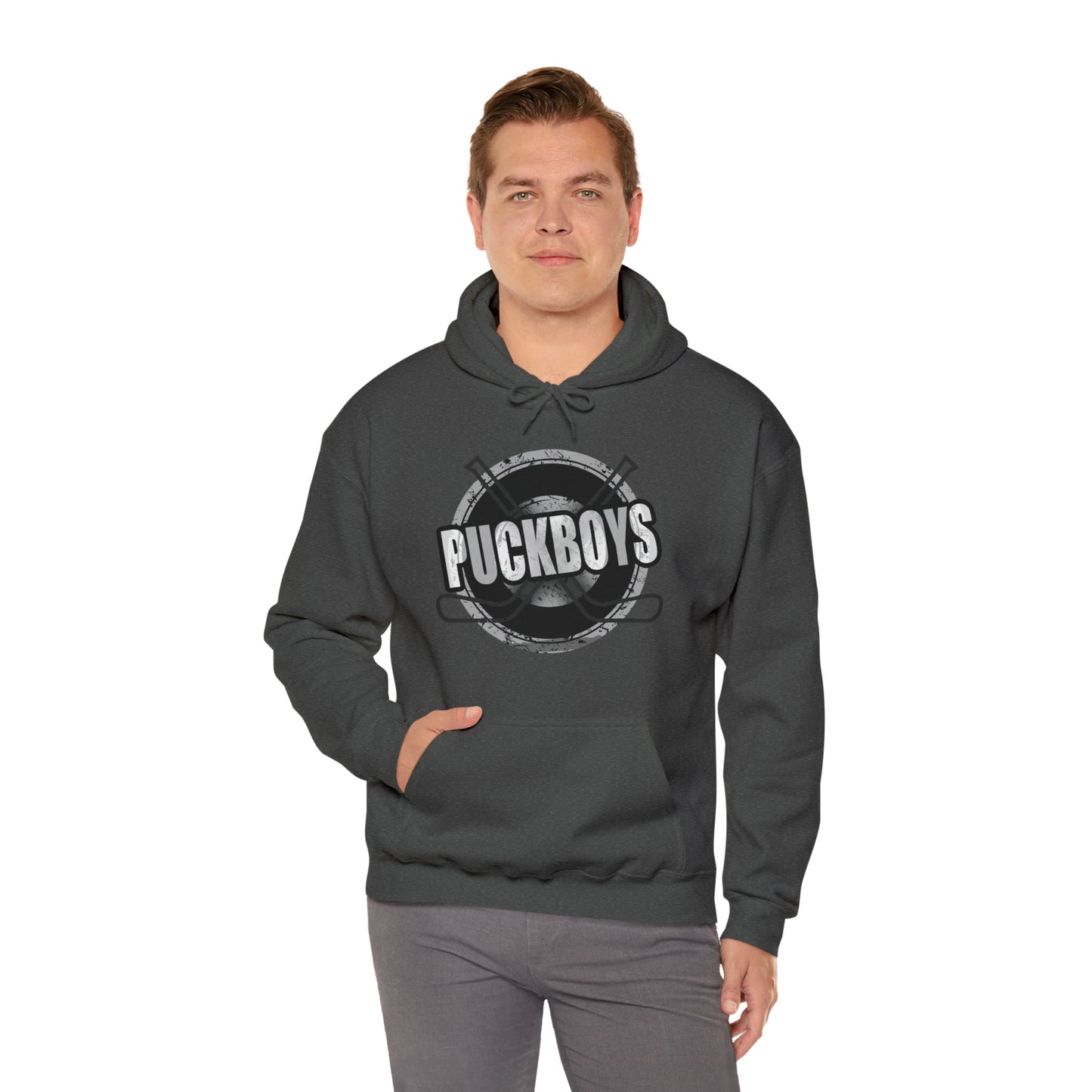 Unisex Puckboys Hooded Sweatshirt Grey