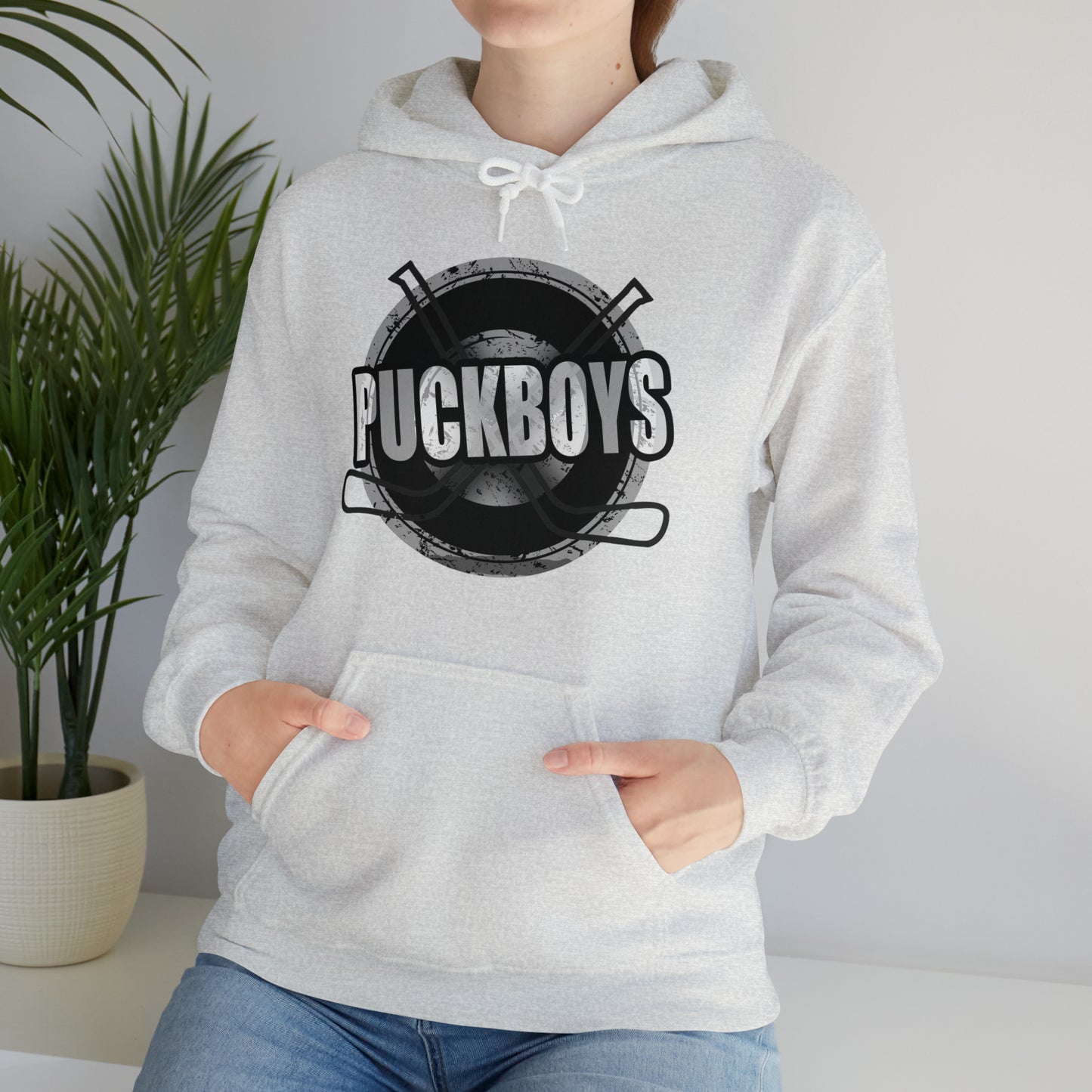 Unisex Puckboys Hooded Sweatshirt Grey