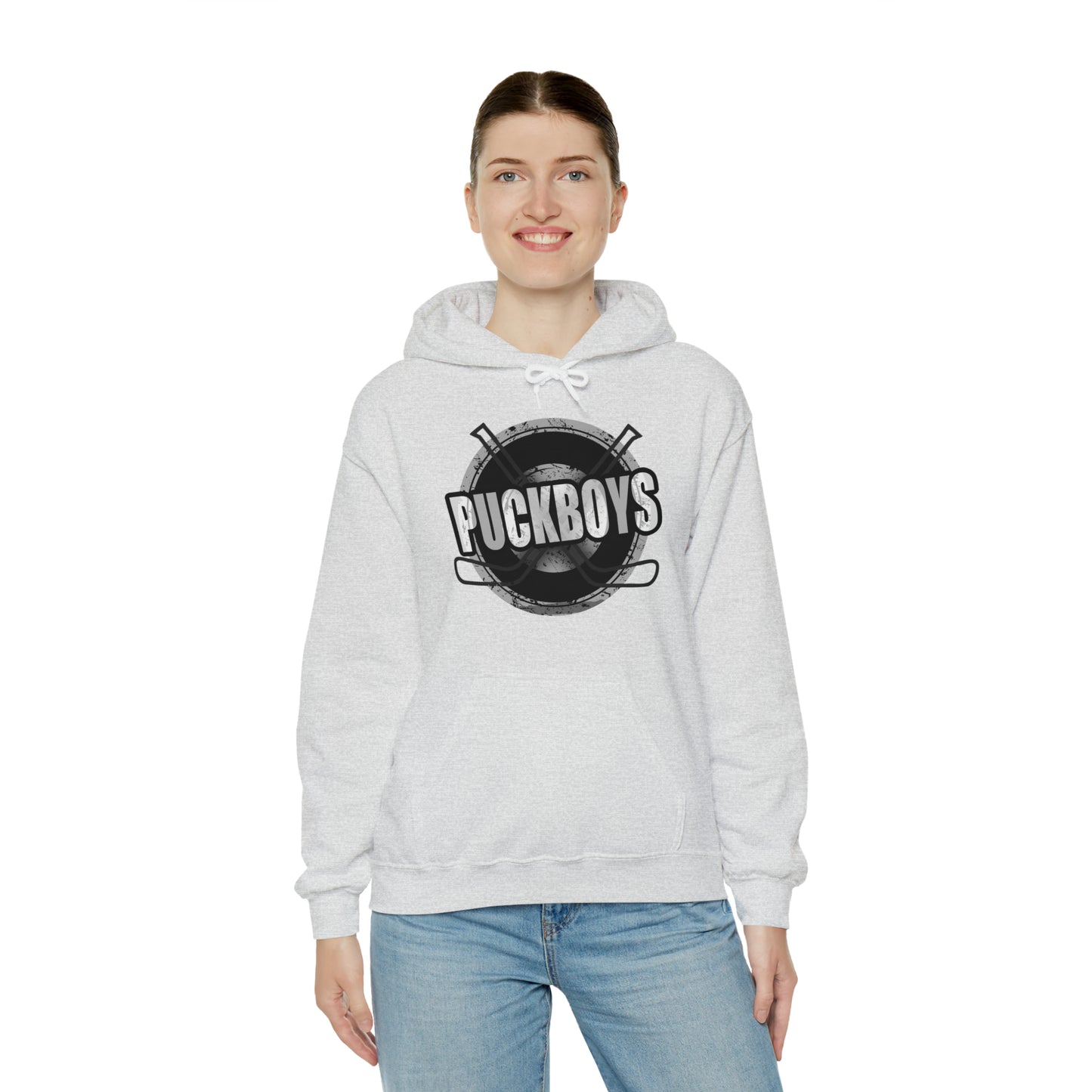 Unisex Puckboys Hooded Sweatshirt Grey