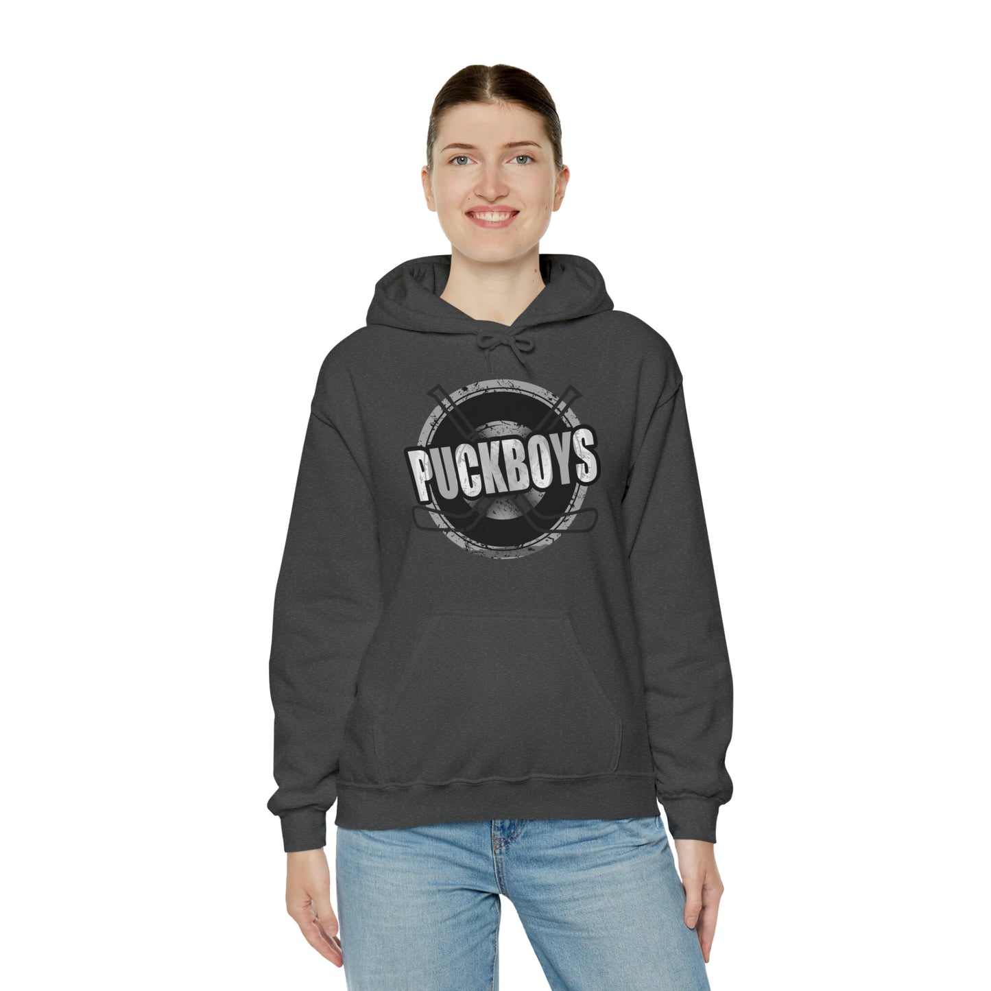 Unisex Puckboys Hooded Sweatshirt Grey