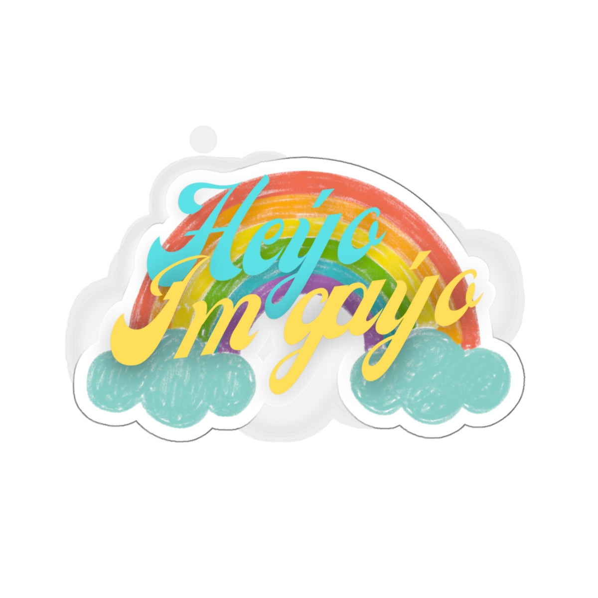 Hey'O I'm Gay'O Sticker