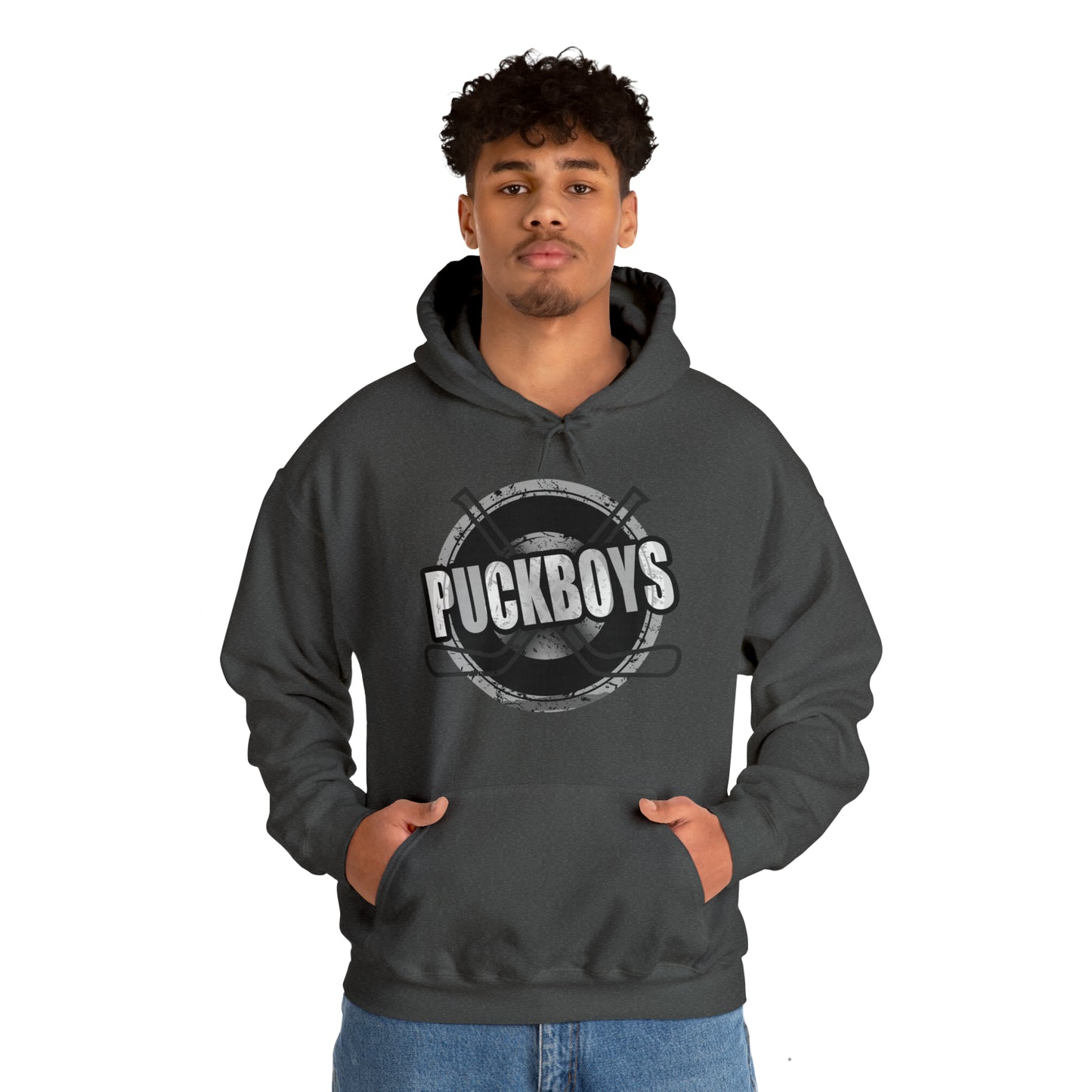 Unisex Puckboys Hooded Sweatshirt Grey