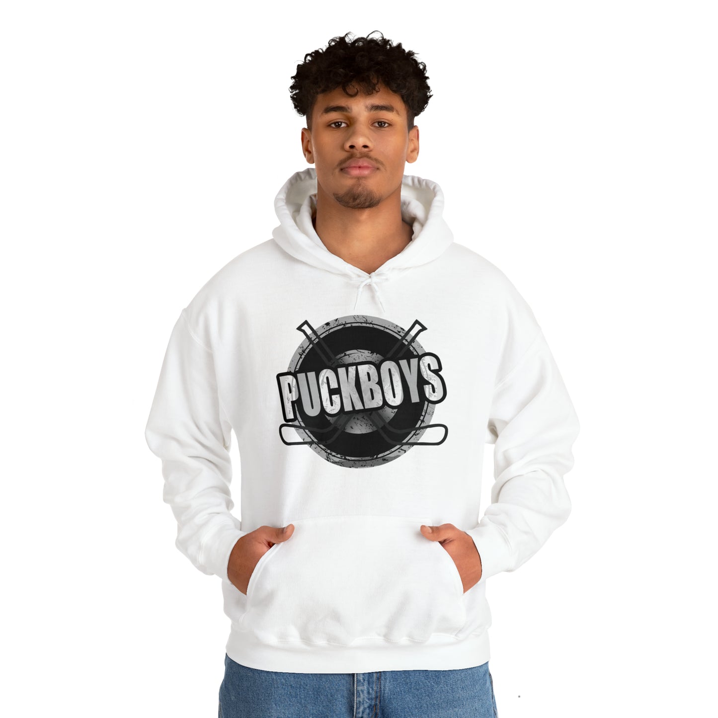 Unisex Puckboys Hooded Sweatshirt Grey