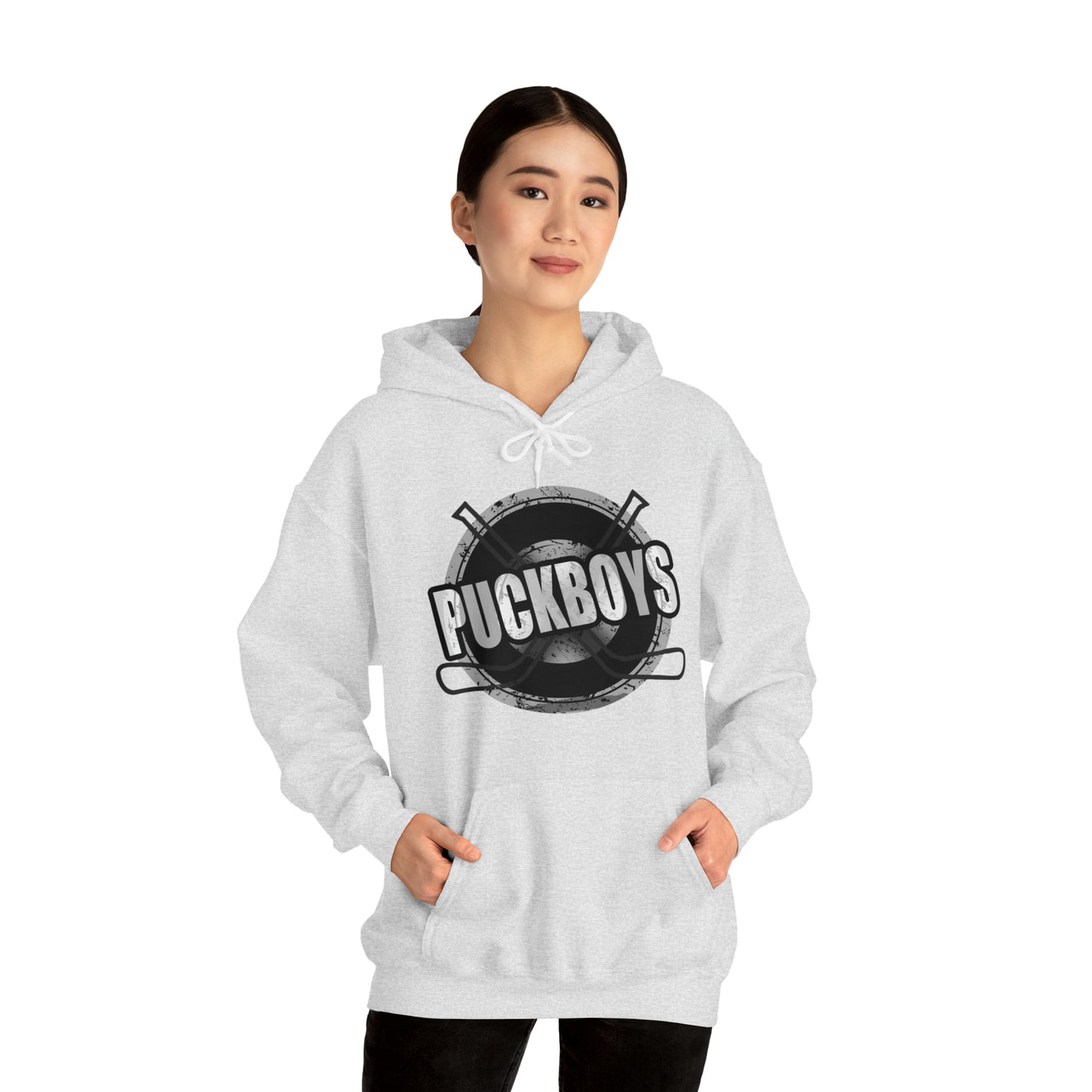 Unisex Puckboys Hooded Sweatshirt Grey