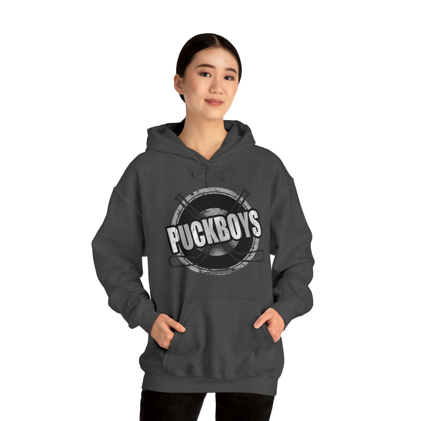 Unisex Puckboys Hooded Sweatshirt Grey