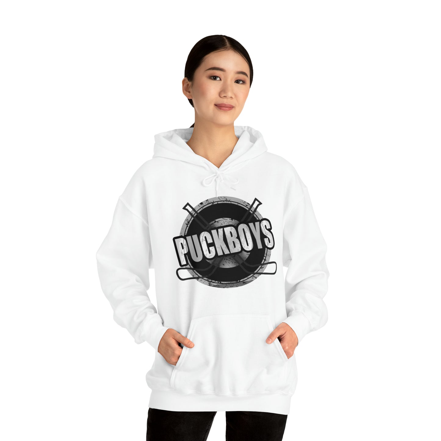 Unisex Puckboys Hooded Sweatshirt Grey