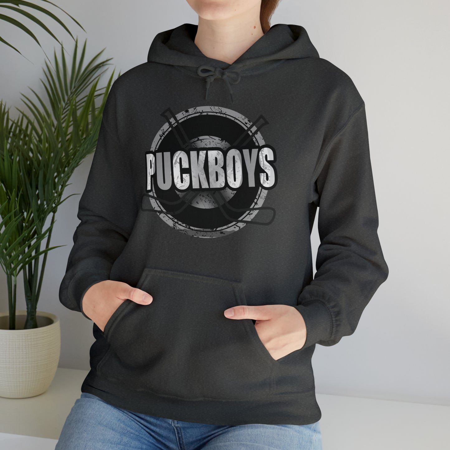 Unisex Puckboys Hooded Sweatshirt Grey